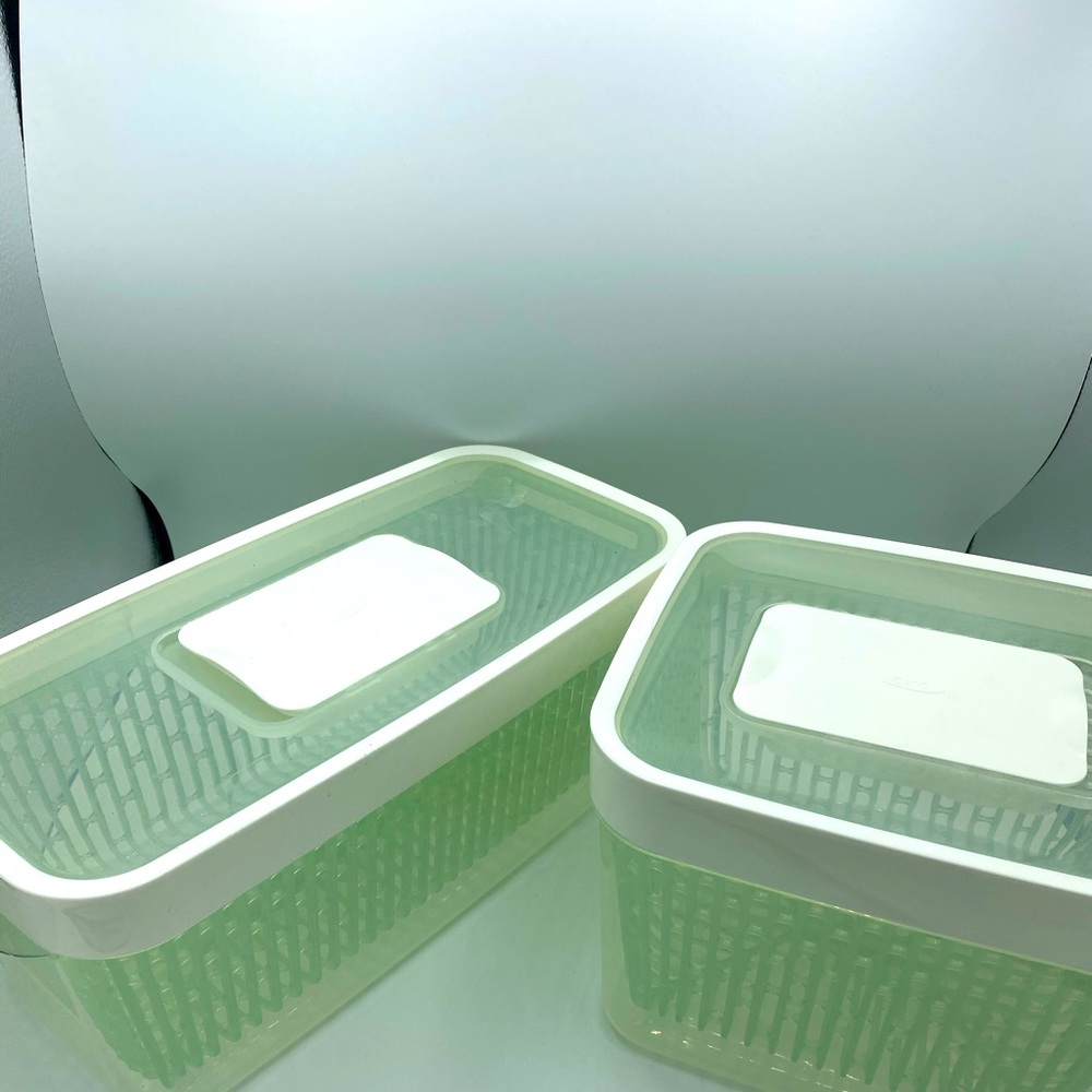Set of two OXO greensaver Produce Keepers